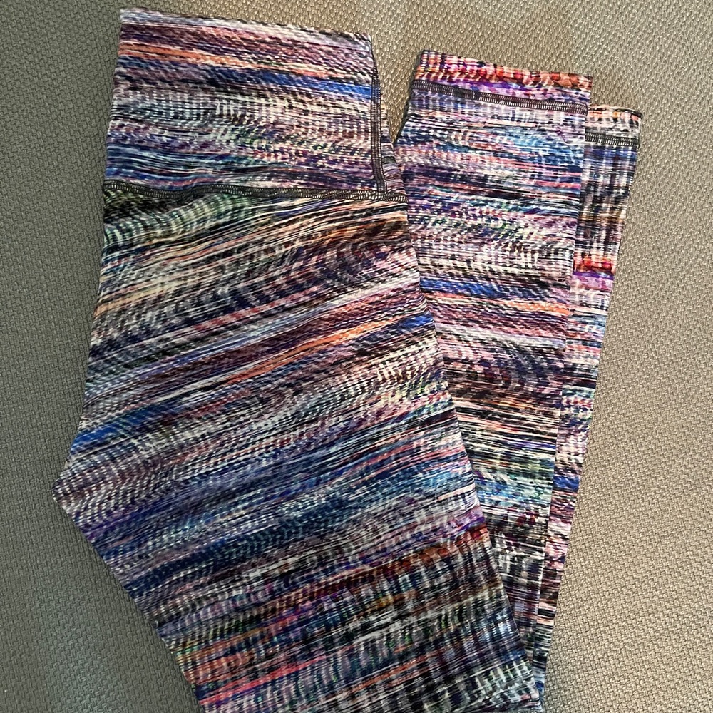 Lululemon Wunder Train Digital Oasis Size 8 - 25” Length